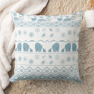 Mama Bear mit Baby Bear Muster in Pulverform Kissen