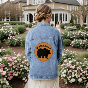 MAMA BEAR MOM Denim Jean Jacket