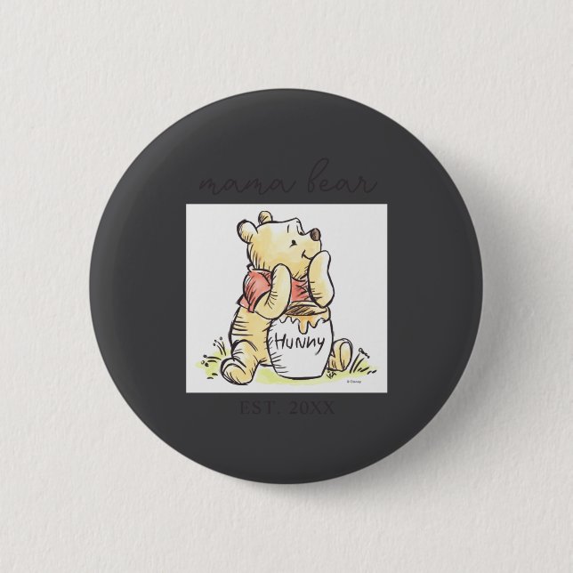 Mama Bear New Mom  Button (Vorderseite)