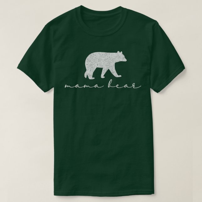 Mama Bear Niedlich Mütter Tagesgeschenk Weiß T-Shirt (Design vorne)