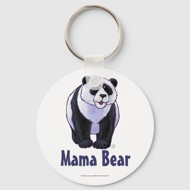 Mama Bear Panda Bear Schlüsselkette Schlüsselanhänger (Vorderseite)