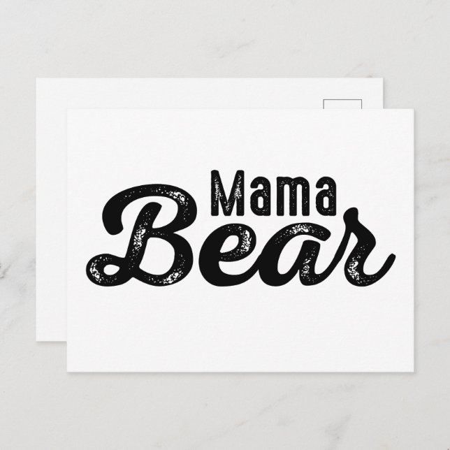 Mama Bear Postkarte (Vorne/Hinten)