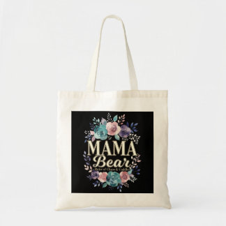 Mama Bear Ruler Of Chaos And Cuddles Floral Gift Tragetasche