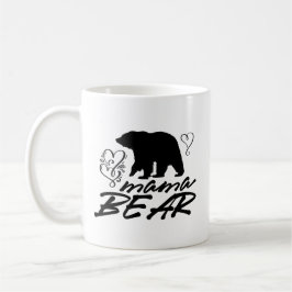 Mama Bear Silhouette Hört Kaffeetasse