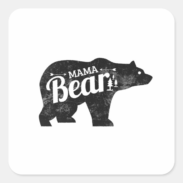 Mama Bear Sticker Decal (Vorderseite)
