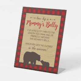 Mama Bear Wie groß ist Mama's Bauchduschenspiel Sockelschild