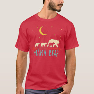 Mama Bear with 3 Cubs  Triple Blessed Mama Bear  T-Shirt