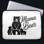 Mama Bear with Cubs Cute Family Bear Laptopschutzhülle<br><div class="desc">Adorable Mama Bear with Cubs design symbolizing love, protection, and family. This cute bear illustration features a proud mama bear with her little cubs, making it a perfect gift for moms who cherish their children. Great for Mother’s Day gifts, baby shower presents, new moms, birthdays, or family-themed products. A sweet...</div>