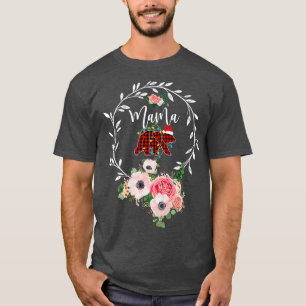 Mama Bear Xmas Familie Weihnachten Pajama Red Kari T-Shirt