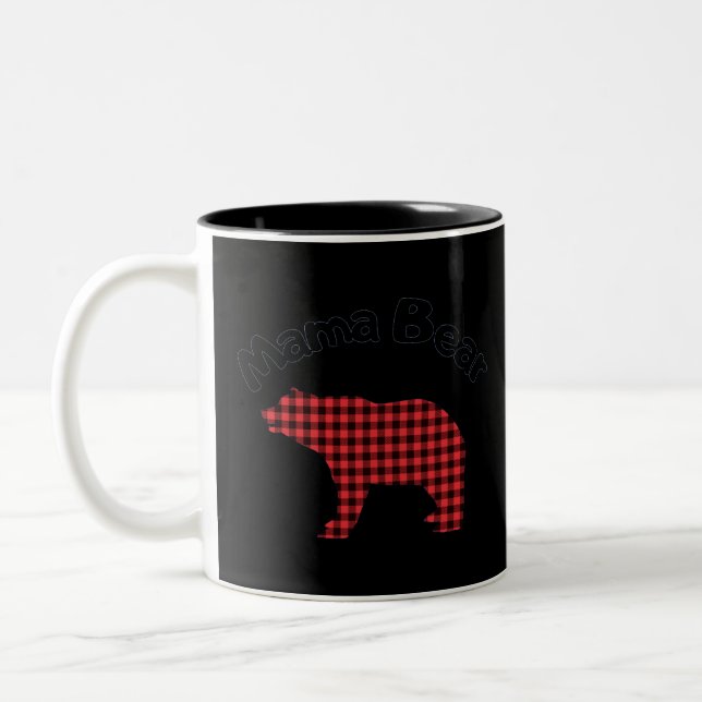 Mama Bear Zweifarbige Tasse (Links)
