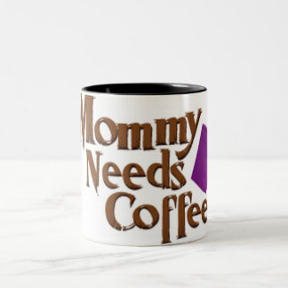 Mama-Bedarf-Kaffeelogo Zweifarbige Tasse