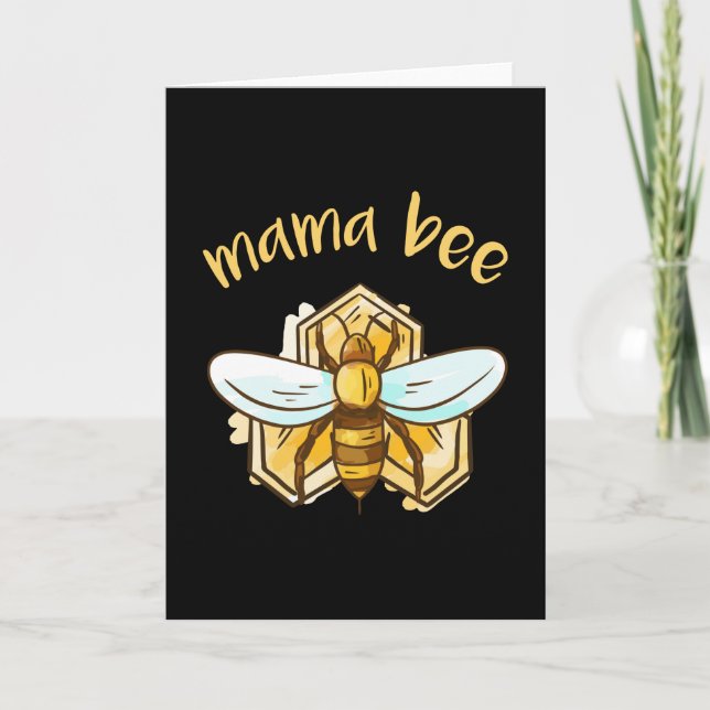 Mama Beekeeping Gift Beekeeper Mama Karte (Vorderseite)