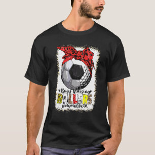 Mama beider Fußball-Golf beschäftigt Raising Balle T-Shirt