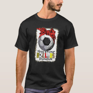 Mama beider Fußball-Golf beschäftigt Raising Balle T-Shirt