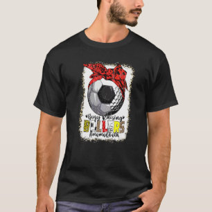 Mama beider Fußball-Golf beschäftigt Raising Balle T-Shirt