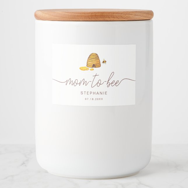 Mama-Biene-Jar-Siegel Lebensmitteletikett (Vorderseite)