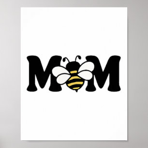 Mama Bienenzucht Niedlich 1. Geburtstag Matching F Poster