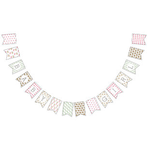 Mama Bird Baby Dusche Hübsche Muster BABY GIRL Wimpelkette
