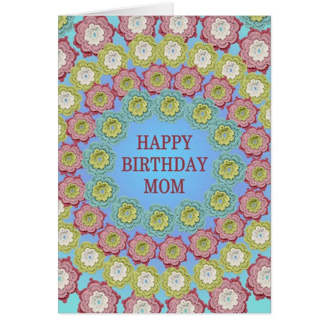 Mama Birthday Crochet Blume (Vorne)