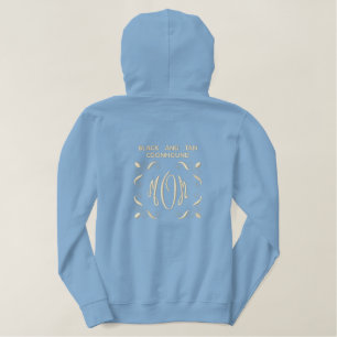 MAMA "Black and Tan Coonhound Dog" Bestickter Hoodie