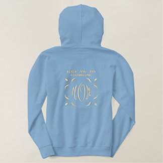 Mama "Black and Tan Coonhound Dog" Bestickter Hoodie