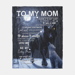 Mama Blanket zu meiner Mama weiß ich, dass es nic Fleecedecke