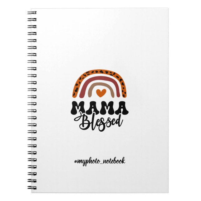 Mama Blessed Print Notizblock (Vorderseite)