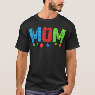 Mama blockiert Master Builder Brick Builder Geburt T-Shirt