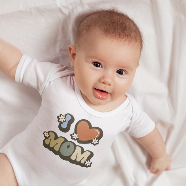 Mama-Blume-Power für die Liebe Baby Strampler (Von Creator hochgeladen)