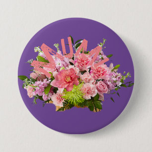 Mama! Blumen Button
