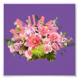 Mama! Blumen Fotodruck