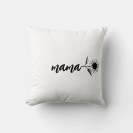 Mama Blumen Geschenk Kissen