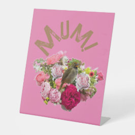 Mama! Blumen Sockelschild