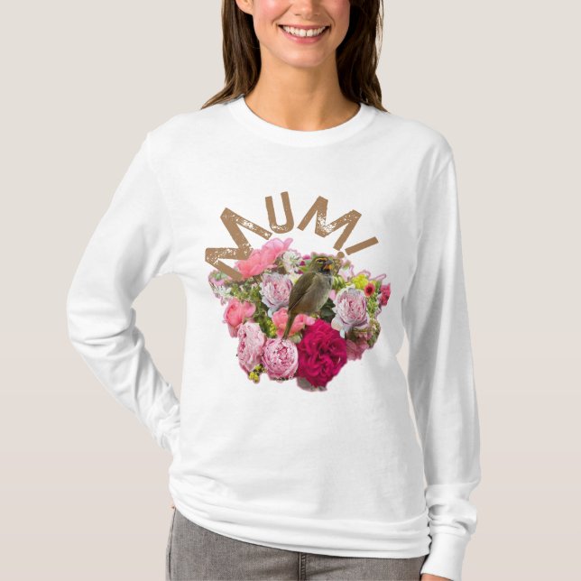 Mama! Blumen T-Shirt (Vorderseite)