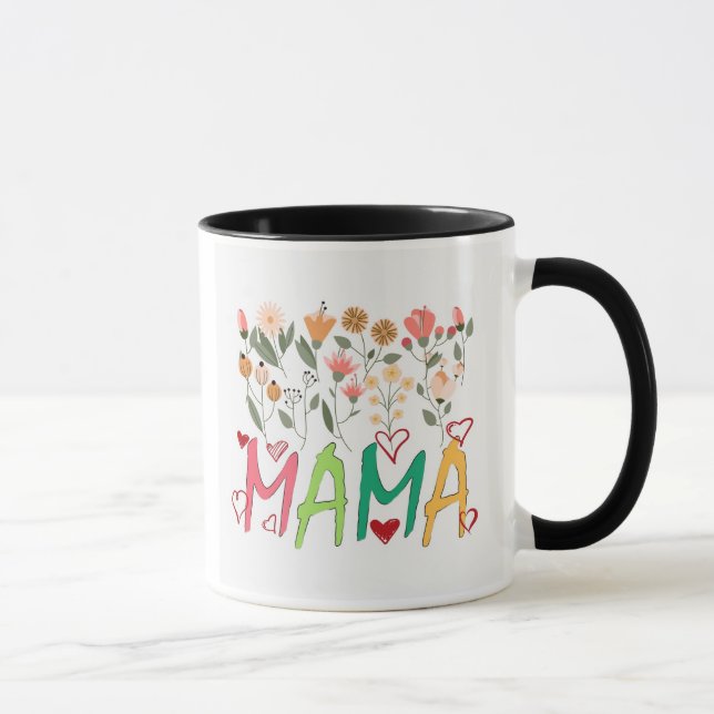 Mama-Blumengarten-Tasse Tasse (Rechts)
