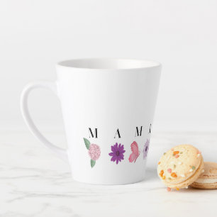 MAMA-Blumenuntersetzer – Muttertag, Geburtstagsges Milchtasse