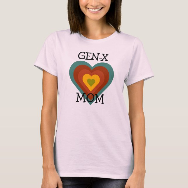 Mama | BOHO "GEN-X" Mama Muttertag T-Shirt (Vorderseite)