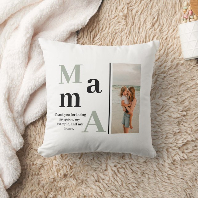 Mama Bold Keepake Pillow - Benutzerdefiniertes Fot Kissen (Decke)
