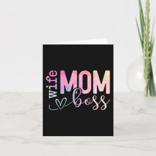 Mama Boss Funny Mothers Day Karte