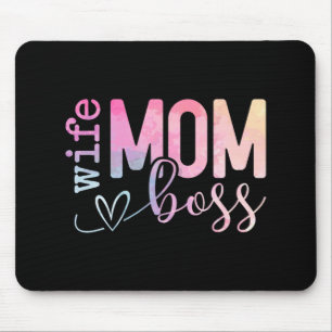 Mama Boss Funny Mothers Day Mousepad