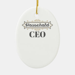 Mama Boss Geschenk Bleibe auf Zuhause Mama Househo Keramik Ornament