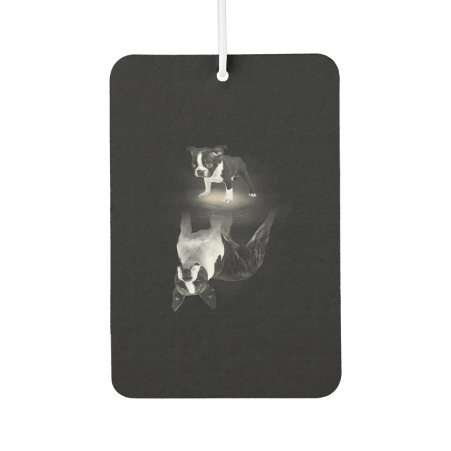 Mama Boston Terrier Dog Lover Geschenk Mutter Vate Autolufterfrischer (Vorderseite)