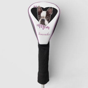 Mama Boston Terrier Hund Golf Driver Abdeckung Headcover