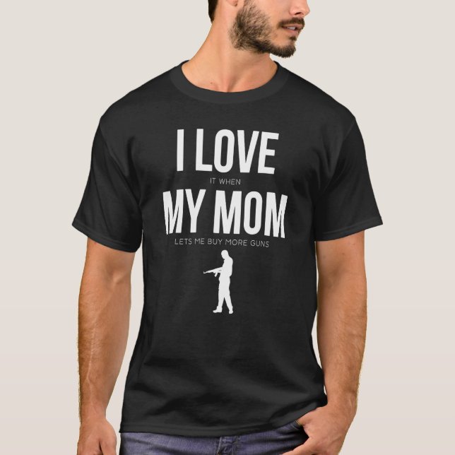 Mama Boy ich Liebe es, wenn meine Mama lasse mir k T-Shirt (Vorderseite)