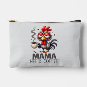 Mama braucht Kaffee überstimuliertes Sonnenhühnche Zubehörtasche