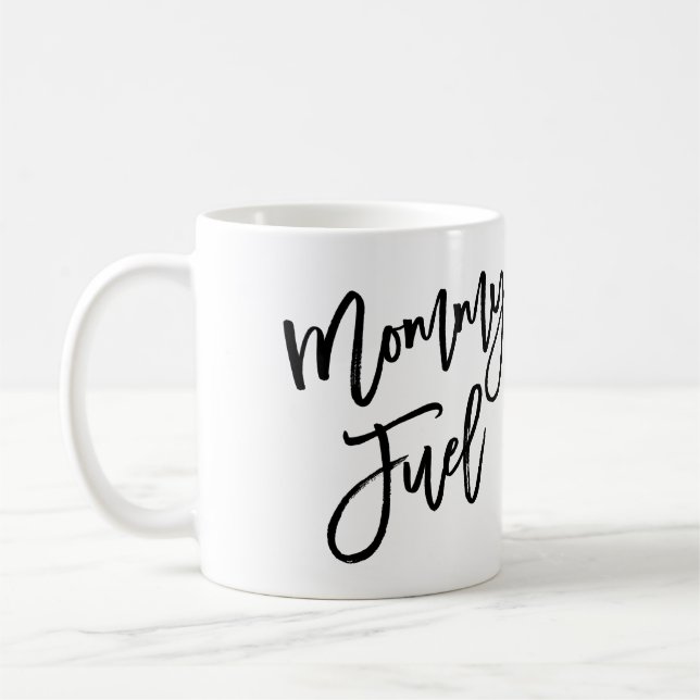 Mama-Brennstoff-lustige modische Beschriftung Kaffeetasse (Links)