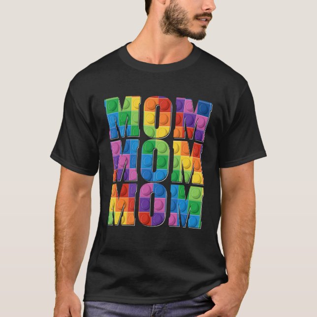 Mama Brick Builder blockt Master Builder Mother T-Shirt (Vorderseite)