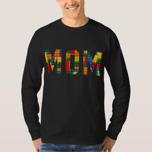 Mama Brick Builder Funny Blocks Master Builder T-Shirt