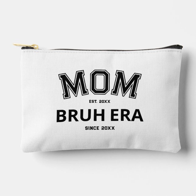 Mama Bruh Era Custom Year Black Logo White Zubehörtasche (Vorderseite)