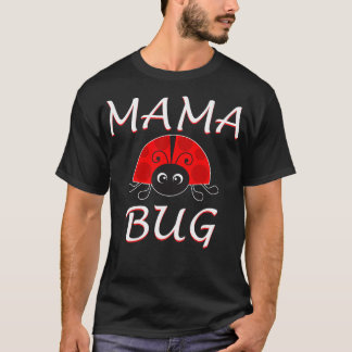 Mama Bug Niedlich Ladybug Mama Ankündigung T-Shirt